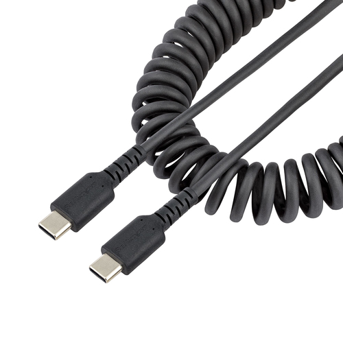 Cavo USB C Startech.Com R2CCC 50C USB CABLE Spiralato Black Black