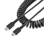 Startech.Com - Cavo USB C Startech.Com R2CCC 50C USB CABLE Spiralato Black Black