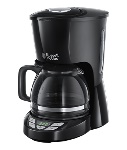 Russell Hobbs - Russell Hobbs 22620-56, Macchina da caffÃ¨ con filtro, 1,25 L, CaffÃ¨ macinato, Nero