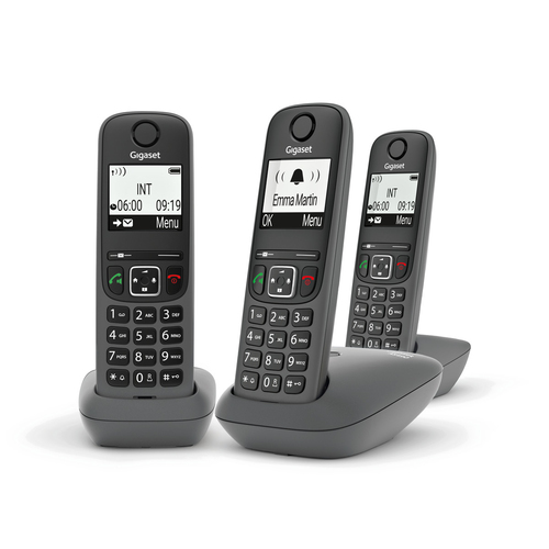 Cordless Gigaset L36852 H2810 K143 AS SERIES As490 Black Black