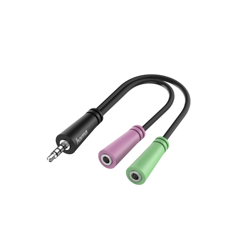 Adattatore audio Hama 00200352 Headset Black Black