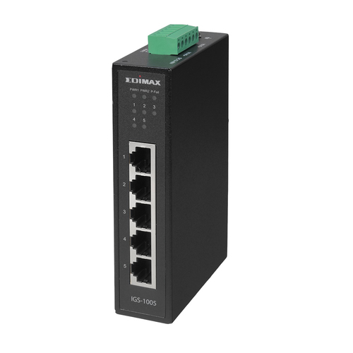 Switch di rete Edimax IGS 1005 INDUSTRIAL IGS 1005 Black