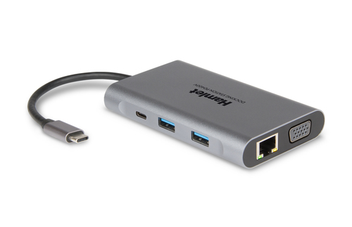 HUB Hamlet HDKC PD400V Docking Station Usb C Pd 85W Gray Gray