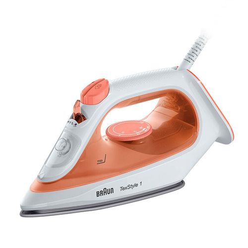 Ferro stiro vapore Braun 0127407000 TEXSTYLE 1 Si10090R Orange e White