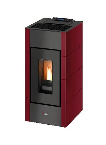 Stufa pellet Cadel 7022048 CRISTAL 9 Rosso