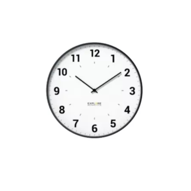 Orologio da parete Explore Scientific RAC1003 With Numbers White e Sil
