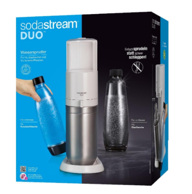 Gasatore Sodastream 2270178 DUO WHITE Bianco Bianco