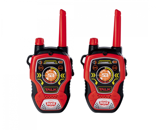 Walkie talkie Simba 201118176 DICKIE 2,4 GHz portata 100 mt Rosso e Ne