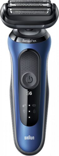 Rasoio barba Braun 61 B1200S SERIES 6 Sensoflex Blu e Nero