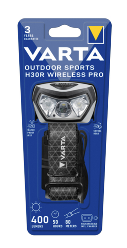 Torcia elettrica Varta 18650101401 Outdoor Sports H30R Wireless Pro Gr