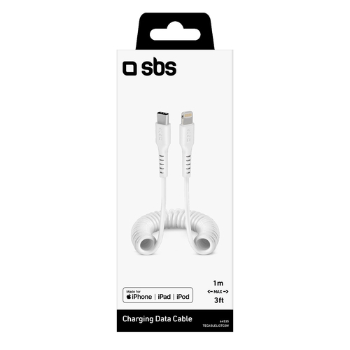 Cavo Lightning Sbs TECABLELIGTCSW CHARGING DATA CABLE White White