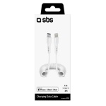 SBS - Cavo Lightning Sbs TECABLELIGTCSW CHARGING DATA CABLE White White