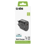 SBS - Caricabatterie Sbs TETRTC15W WALL CHARGER 15W Adaptive Fast Charge Ner