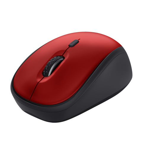 Mouse Trust 24550 YVI+ Wireless Eco Red e Black Red e Black