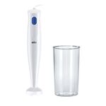 BRAUN - Braun MultiQuick 1 MQ 10.001P WH, Frullatore ad immersione, 0,6 L, Funzione pulsante, 1,2 m, 450 W, Blu, Bianco