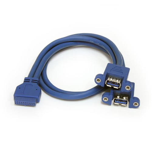 Cavo adattatore Startech.Com USB3SPNLAFHD Pannello Usb 3.0 Blue Blue