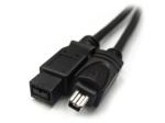 HAMLET - Cavo Firewire Hamlet XZCFWB9A4180 800 9 Pin 400 4 Pin Black Black