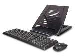 Supporto notebook Hamlet XTMS100KMW Tiramisù Kit Wireless Black