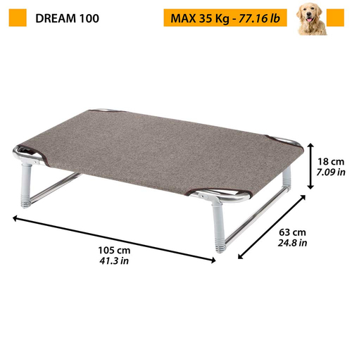 Ferplast Dream 80 pieghevole Brandina cane Ferplast 70508989 Dream 80 pieghevole Tortora