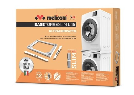Kit colonna asciugabiancheria Meliconi 656116 TORRE Slim L45 White Whi