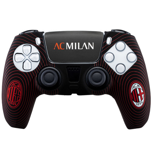 Cover gamepad Qubick ACP50011 PLAYSTATION 5 Ac Milan + Sticker Red e B