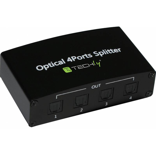 Splitter audio Techly 025855 Idata Tos Sp4 Nero