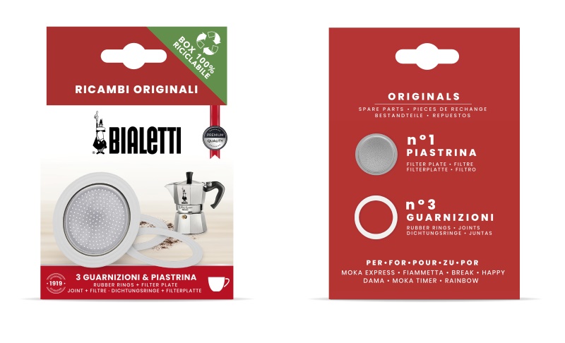 Guarnizioni con filtro caffettiera Bialetti 0800033
