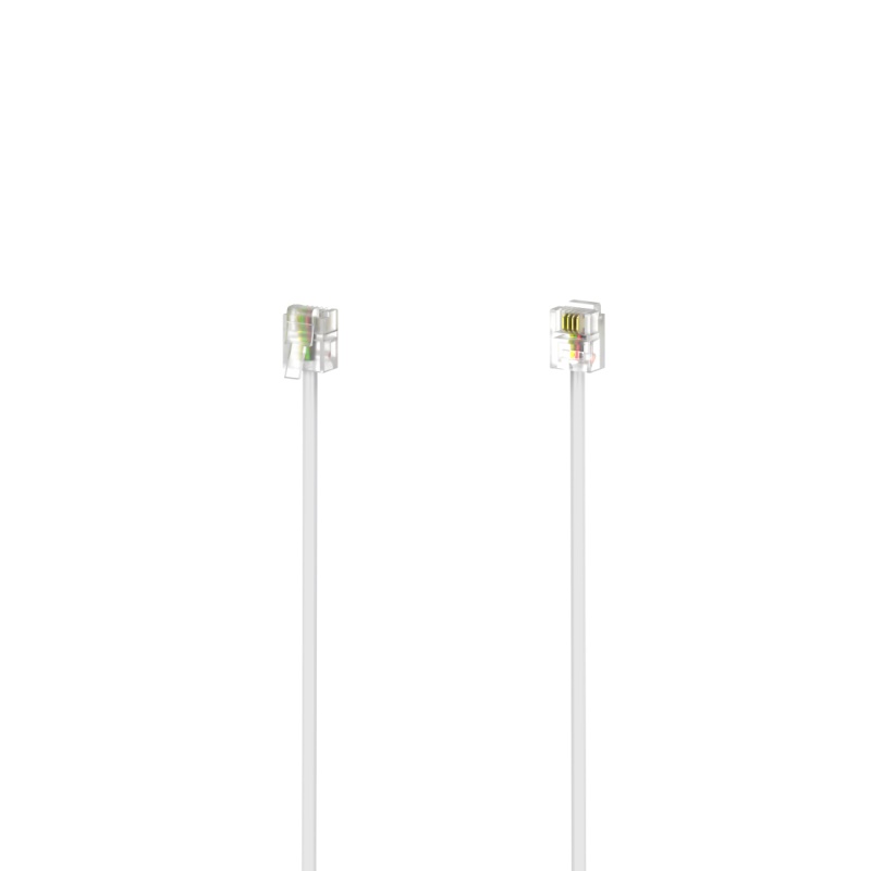 Cavo telefonico Hama 00201135 Plug White White
