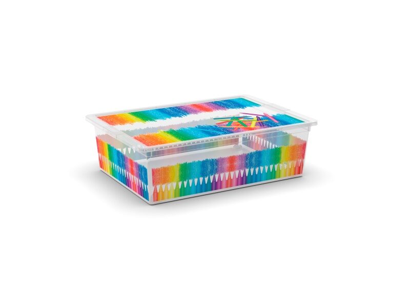 Keter City Box – Scatola Portaoggetti Da Esterno, 113 Litri, Impermeabile E Antisbiadimento, 57,8x44x54,8 Cm