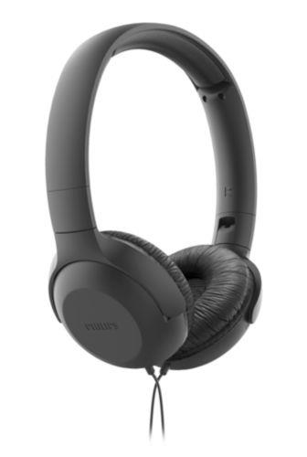 Philips pieghevoli Cuffie microfono filo Philips TAUH201BK/00 pieghevoli Black