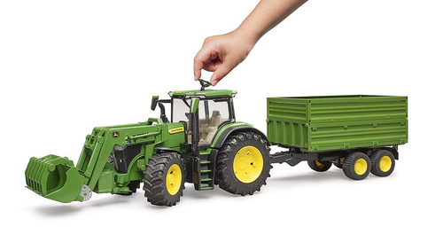 Bruder Trattore con rimorchio 1:16 Mezzo agricolo Bruder 03155 JOHN DEERE Trattore con rimorchio 1:16