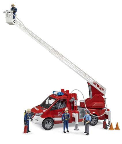 Bruder Autopompa vigili del fuoco Mezzo primo soccorso Bruder 02673 MERCEDES SPRINTER Autopompa vigili d