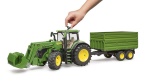 Bruder Trattore con rimorchio 1:16 Mezzo agricolo Bruder 03155 JOHN DEERE Trattore con rimorchio 1:16