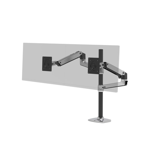 Supporto monitor scrivania Ergotron 45 549 026 LX SERIES Dual Stacking