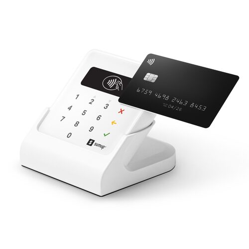 Lettore carte di credito Sumup 800604901 AIR e base di ricarica White
