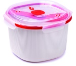 Snips - Contenitore microonde Snips 000849 TEMPO ZERO 000849 Bianco e Rosso