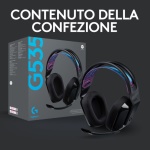 LOGITECH - Cuffie gaming Logitech 981 000972 G SERIES G535 Lightspeed Black Black