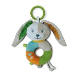 Clementoni - Sonaglio Clementoni 17787 BABY Lovely Bunny Soft Rattle