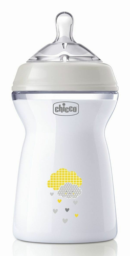 Biberon Chicco 00081335300000 NATURAL FEELING 6m+ Grigio
