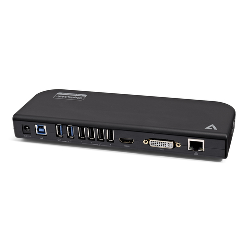 V7 USB Dual DisplayLink HUB V7 UDDS2 USB Dual DisplayLink Black