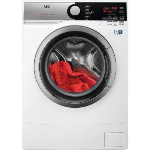 Lavatrice Aeg 914 341 167 SERIE 6000 L6Se74S Prosense Bianco e Grigio 