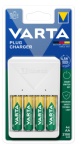 VARTA - Caricabatterie Varta 57657101451 PLUG CHARGER 4Xaa Bianco Bianco