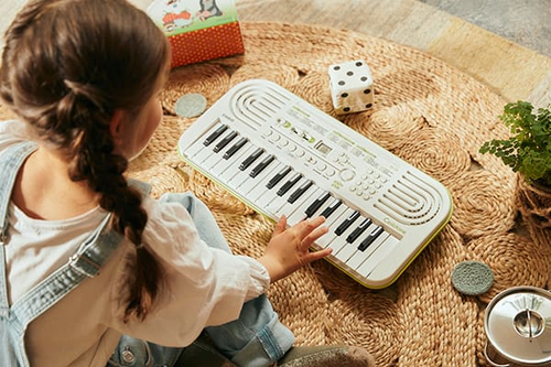 Tastiera musicale Casio MINI Sa 50 Bianco e Verde