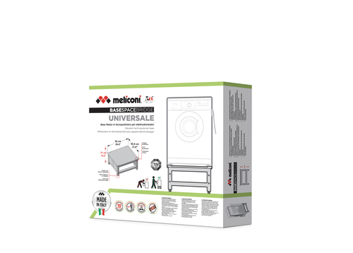 Kit colonna asciugabiancheria Meliconi 656145 BASE SPACE Bridge White 