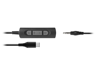 Cuffie microfono filo Hamlet HHEADM CJS RENOVA HEADSET Cjs Black e Sil