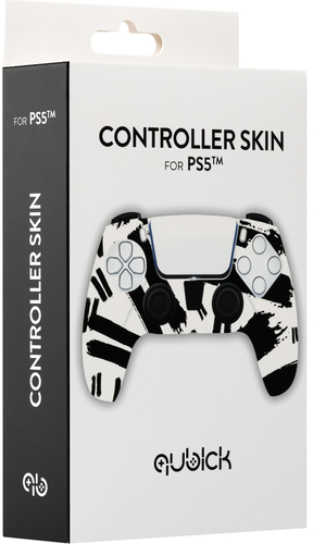 Cover gamepad Qubick ACP50029 PLAYSTATION 5 Black & White Bianco e Ner
