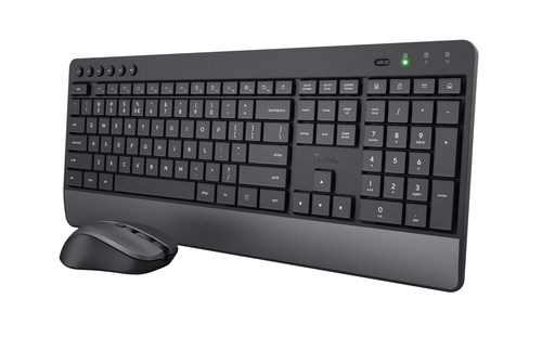 Tastiera e mouse Trust 24530 TREZO Black e Gray