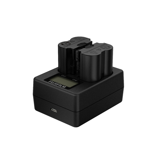 Caricabatterie Fujifilm Bc W235 Dual Battery Charger Black Black