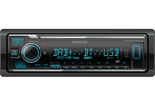 Autoradio Kenwood KMM BT508DAB Works with Alexa Black Black