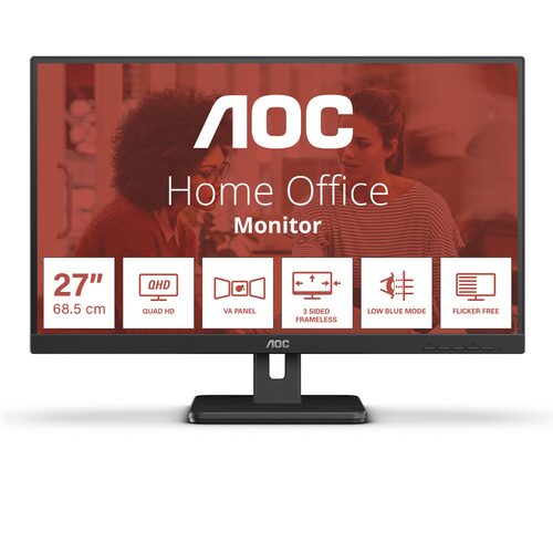 Monitor Aoc Q27E3UAM Qhd Black Black